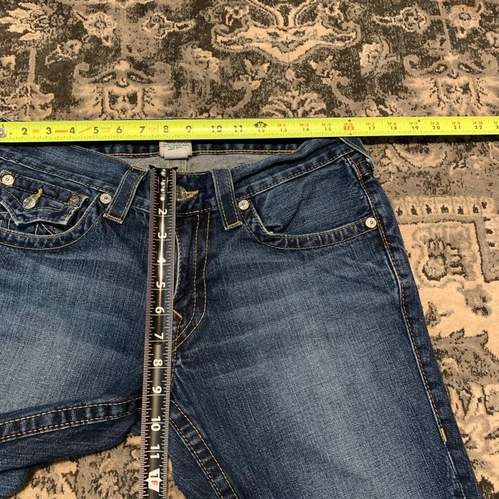 True Religion Billy Jeans Mens 32 Blue Straight Leg Made in USA M24-858H73